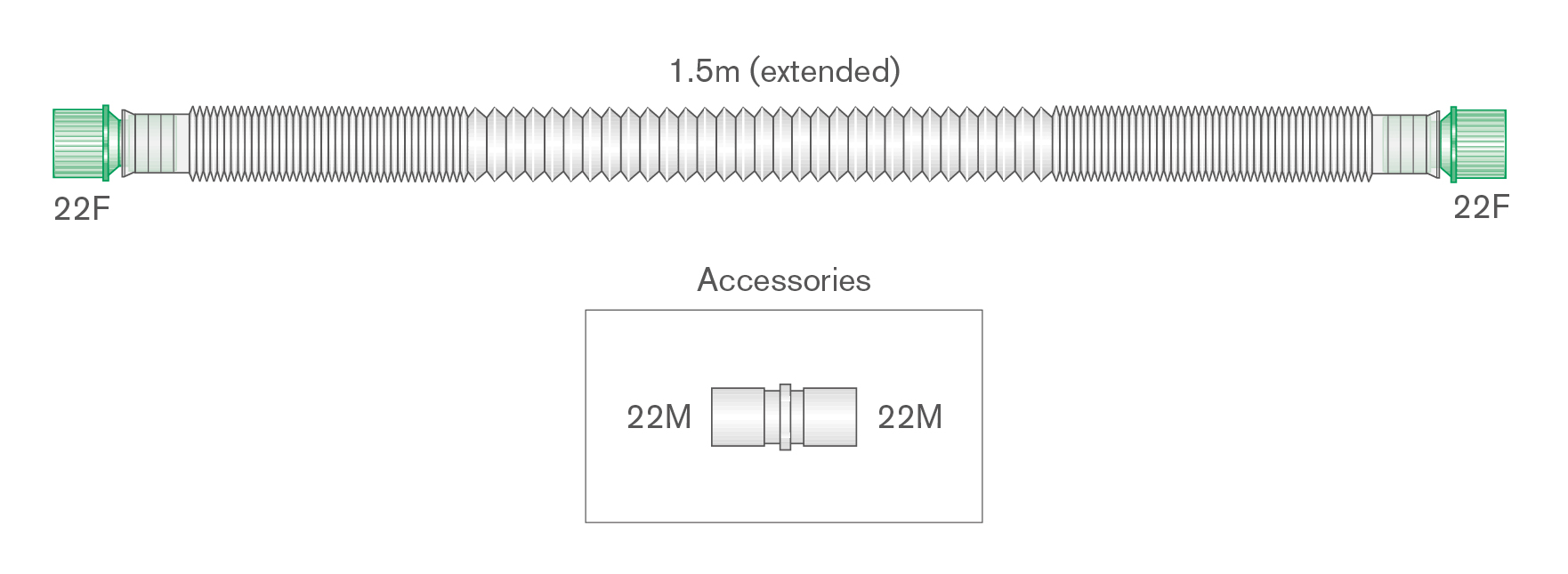 22mm Compact™ bagging limb, ≥ 1.5m