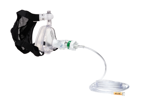 GO-PAP™ System with oxygen tubing and BiTrac ED Mask with CAP headgear, medium adult